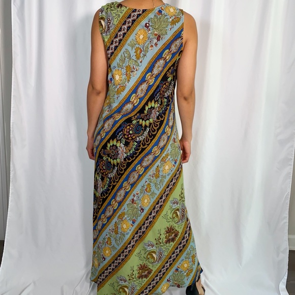 Vintage Carole Little Floral Maxi Dress (size 14) - Picture 3 of 3